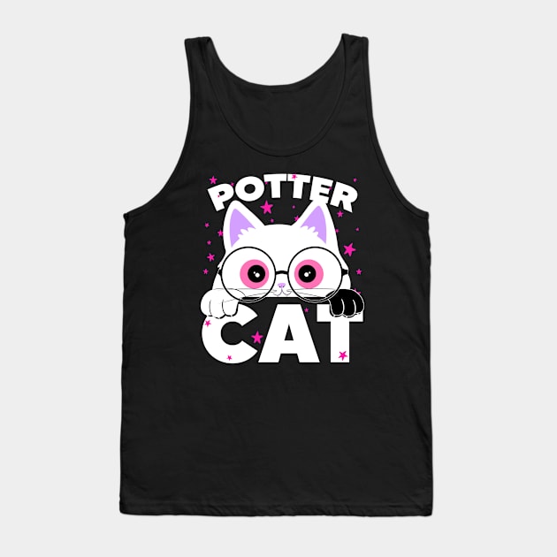 Potter Cat 3 Tank Top by TarikStore